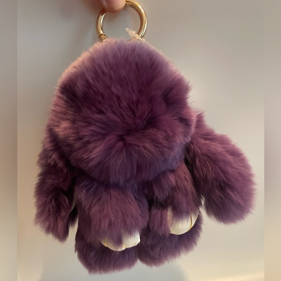 Viral Fluffy Bunny Keychains/Bag Charms - Picture 3 of 5